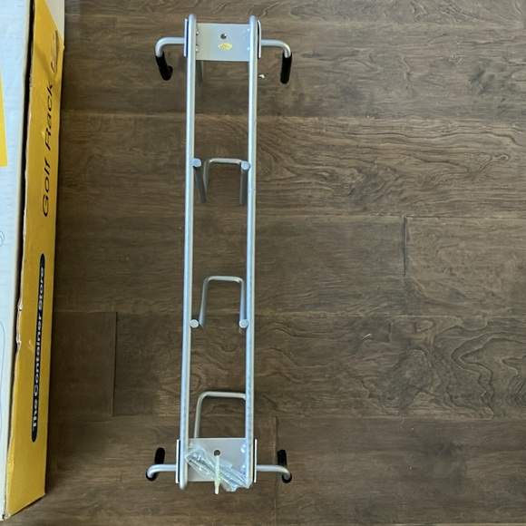 NIB The Container Store Golf Rack storage solid steel wall Mount - Picture 4 of 9